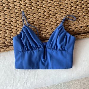 blue zara top